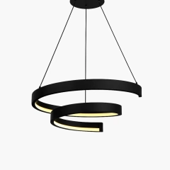 Lampa wisząca LED TOPPO czarna