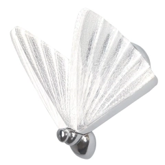 Kinkiet, lampa ścienna Mariposa srebrny
