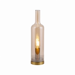 Lampa stołowa bursztynowa BOTTLE