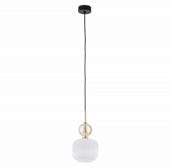 Lampa sufitowa, wisząca SOPHIA COGNAC biała