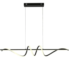 Lampa sufitowa wisząca LED BASTELO czarna