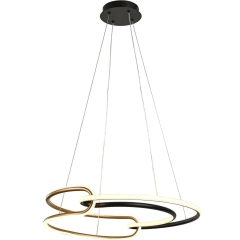 Lampa sufitowa wisząca LED CASAR czarna