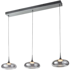 Lampa sufitowa wisząca LED TENELE B srebrna