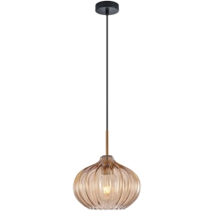 Lampa sufitowa wisząca PANSOL złota