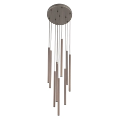 Lampa sufitowa, wisząca FERRO 10xG9 brązowa