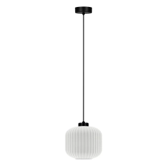 Lampa wisząca K-55640 SPARTA S białe ryflowane klosze