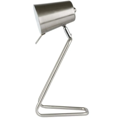 Lampa biurkowa Z srebrna satynowa