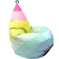 Puf TIPI PATCHWORK cukierkowy