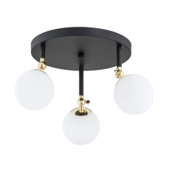 Lampa sufitowa plafon LATINA 3 czarny