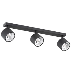 Lampa sufitowa listwa CLEVLAND 3 czarna