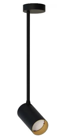 Lampa sufitowa reflektor MONO LONG M czarna złota