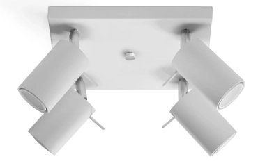 Lampa sufitowa RING 4 biała
