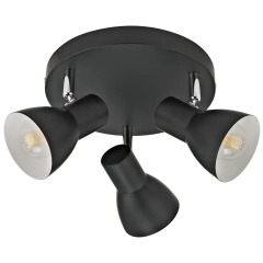 Lampa sufitowa RIADO 3 czarna