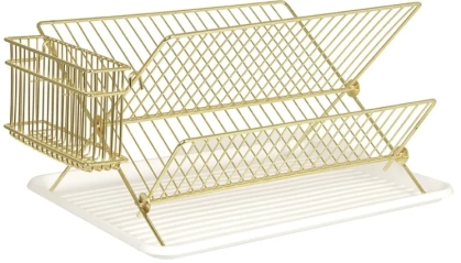 Suszarka do naczyń DISH RACK złota