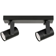 Lampa sufitowa, listwa SPIELA 2 czarna