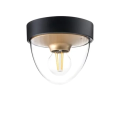 Lampa sufitowa plafon NOOK czarny złoty