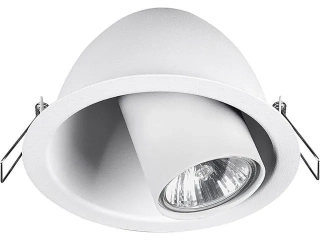 Lampa sufitowa, podtynkowa DOT biała