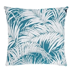 Poduszka JACQUARD LEAVES granatowa