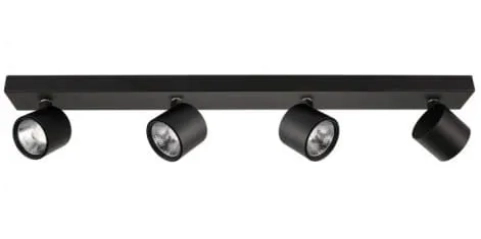 Lampa sufitowa, listwa BONIVA 4 czarna