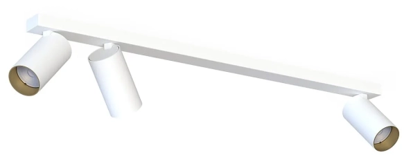 Lampa sufitowa, listwa MONO III biały, złoty