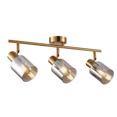Lampa sufitowa, listwa SANTIA 3 mosiądz