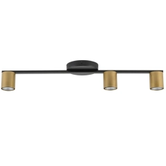 Lampa sufitowa SKY 3 czarna, złota