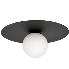 Lampa sufitowa, plafon SOLAR 1 OPAL czarna