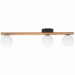 Lampa sufitowa listwa ESTERA WOOD 3 drewno