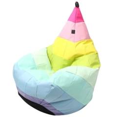 Puf TIPI PATCHWORK XXL cukierkowy
