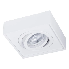 Lampa sufitowa, podtynkowa NUSA Square biała