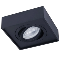 Lampa sufitowa, podtynkowa NUSA SQUARE czarna