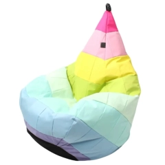 Puf TIPI PATCHWORK XL cukierkowy