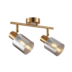 Lampa sufitowa, listwa SANTIA 2 mosiądz