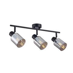 Lampa sufitowa, listwa SANTIA 3 czarna