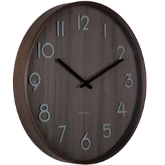 Zegar ścienny PURE brązowy 40 cm