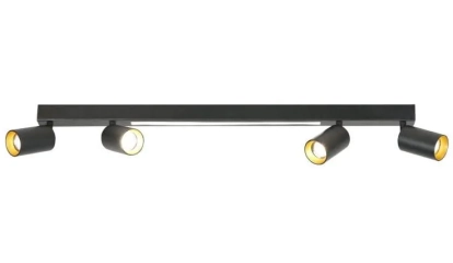 Lampa sufitowa listwa PERUGIA 4 czarna