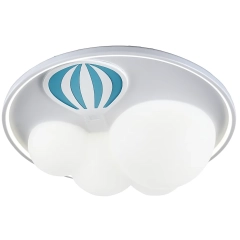 Lampa sufitowa, plafon FOCUS biały, niebieski