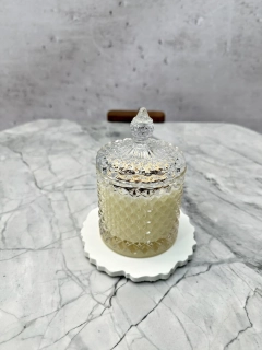 Świeca sojowa DIAMENT Panna Cotta & Raspberry 250ml