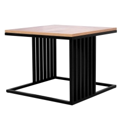 Stolik kawowy KS-31 kwadratowy w stylu loft lamele