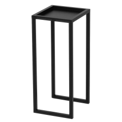 Kwietnik metalowy, stojący czarny KS-07 ECO M