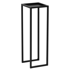 Kwietnik duży, metalowy, stojący czarny KS-08 ECO L