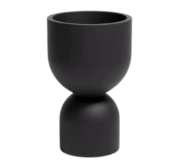Donica KIELICH 50 cm do ogrodu czarna