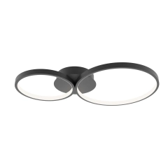 Lampa sufitowa plafon ledowy MAVER czarny