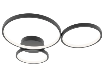 Lampa sufitowa, plafon MAVER 3 czarna