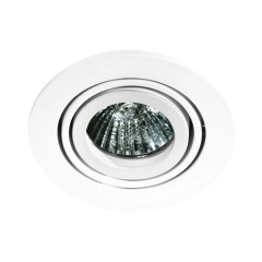Lampa podtynkowa CARLO biała okrągła