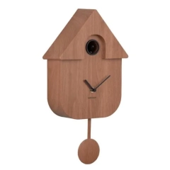 Zegar ścienny z kukułką MODERN CUCKOO brązowy