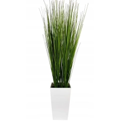 TRAWA PREMIUM 75 cm w dekoracyjnej białej doniczce