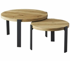 Stolik kawowy POLO zestaw 2szt. dąb artisan