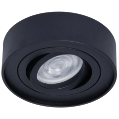 Lampa sufitowa, podtynkowa NUSA czarna
