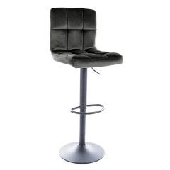 Hoker, krzesło barowe C105 velvet czarny